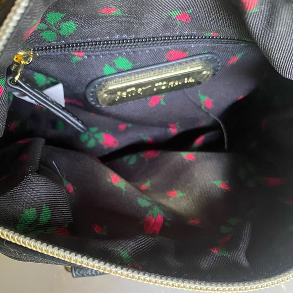 Betsey Johnson Leopard Print Heart Stitch Crossbody Purse - Picture 11 of 16